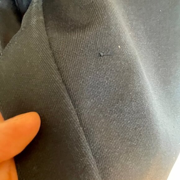 FRAME Navy High Waisted Track Pants With Side Stripe Size Medium - Picture 7 of 7